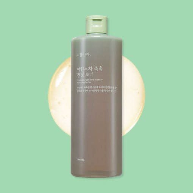Shingmulnara Young Green Tea Watery Calming Toner – 200ml | Soothing & Sebum Control