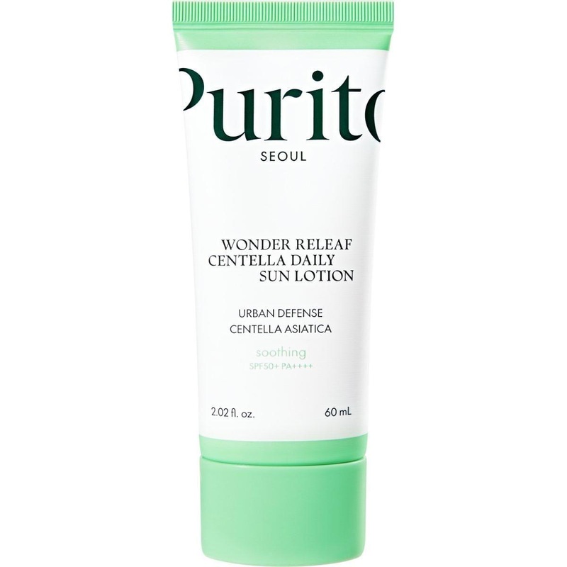PURITO SEOUL Wonder Releaf Centella Daily Sun Lotion SPF50+ PA++++ – 60ml | Soothing & Hydrating Sunscreen