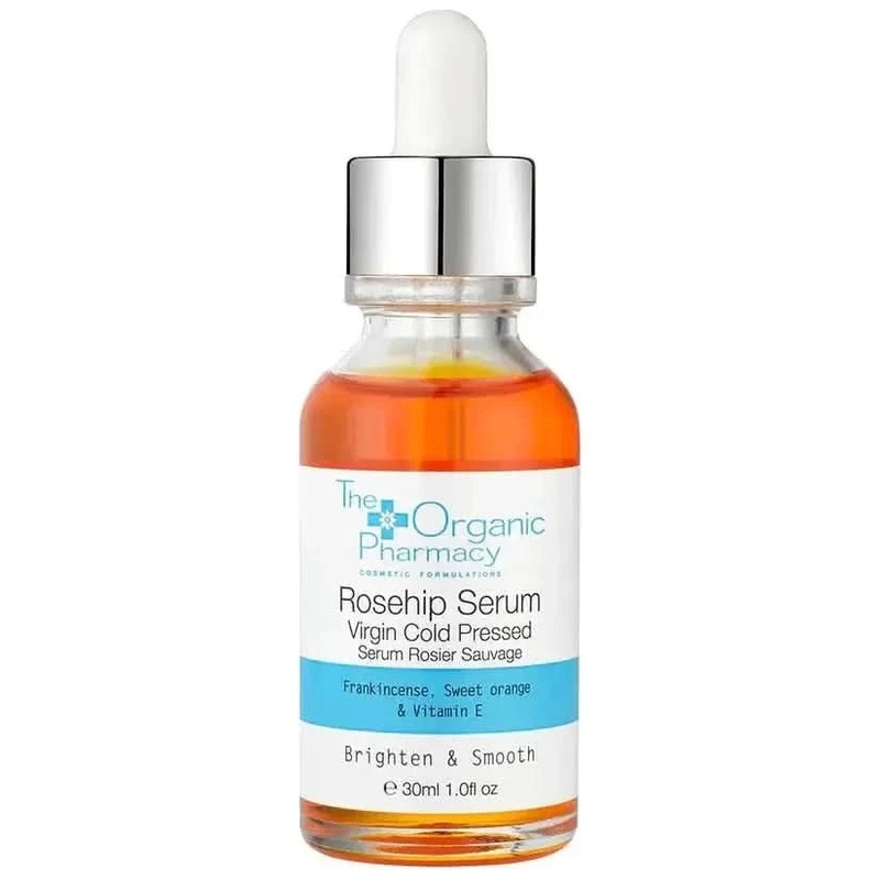 The Organic Pharmacy Virgin Rosehip Serum  30ml | Regenerating Oil for Scars, Fine Lines & Radiant Skin