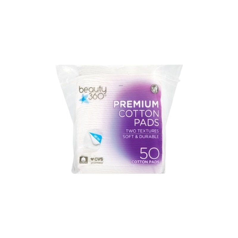 Beauty 360 Premium Cotton Pads Two Texture 50