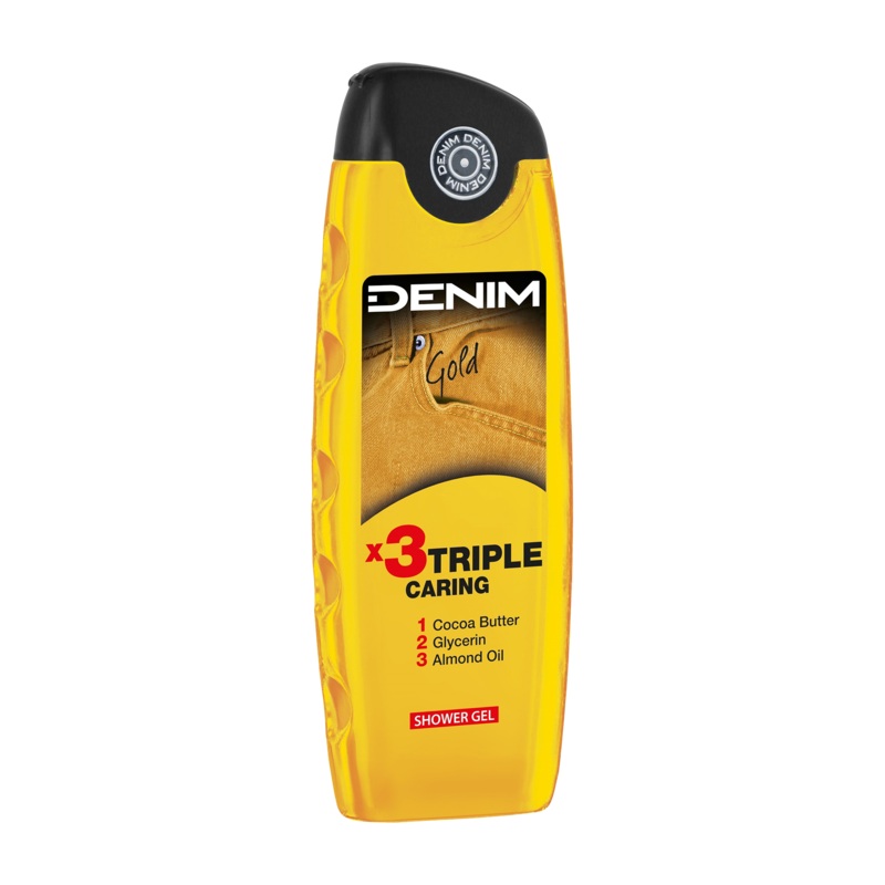 Denim Gold triple caring shower gel, 400 mL