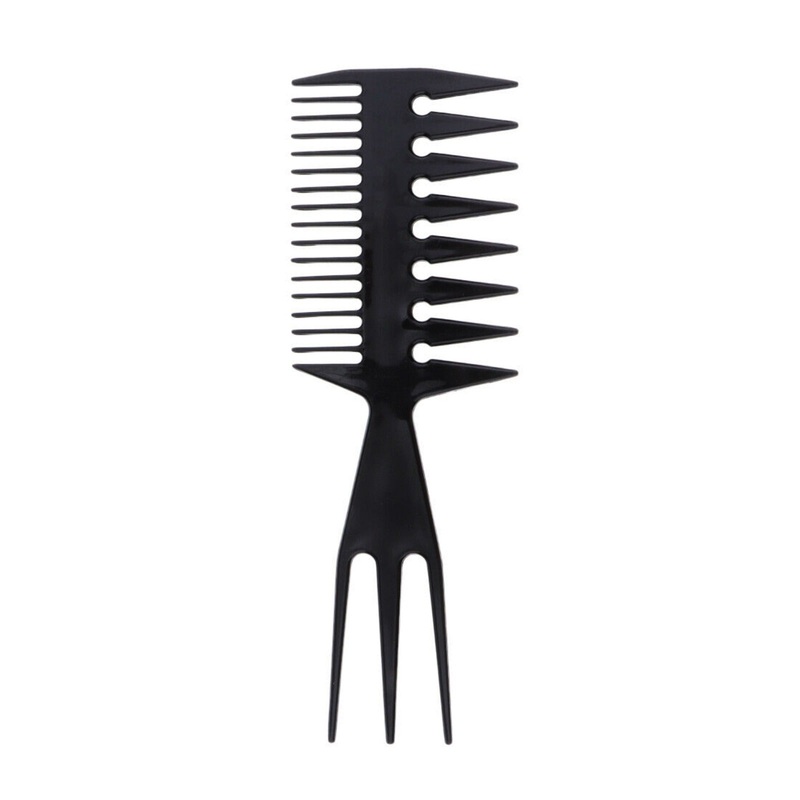 Carbon Antistatic 3 in 1 Wide Tooth Hair Brush Comb