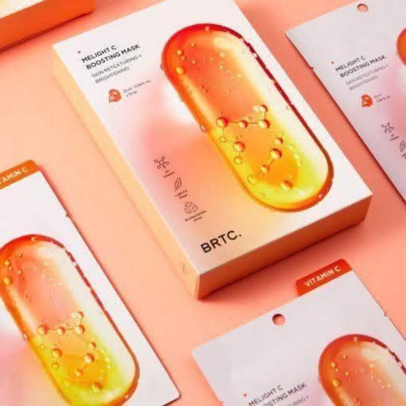 BRTC Boosting Mask  25ml x 10 Count | Intense Hydration & Brightening with 4X Vitamin Layering