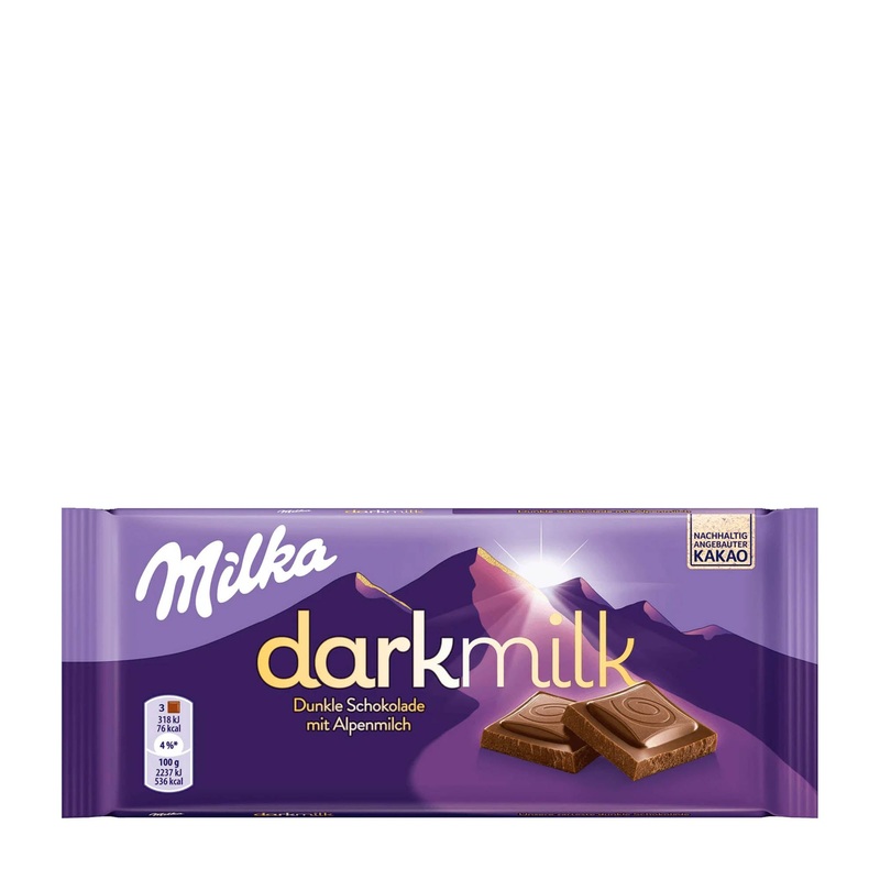 Milka darkmilk milk chocolate bar, 85 g