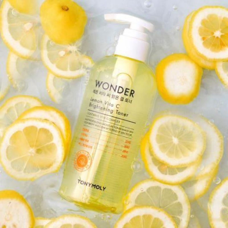 TONYMOLY Wonder Lemon Vita C Brightening Toner  300ml | Glow-Boosting Vitamin Toner for Radiant Skin
