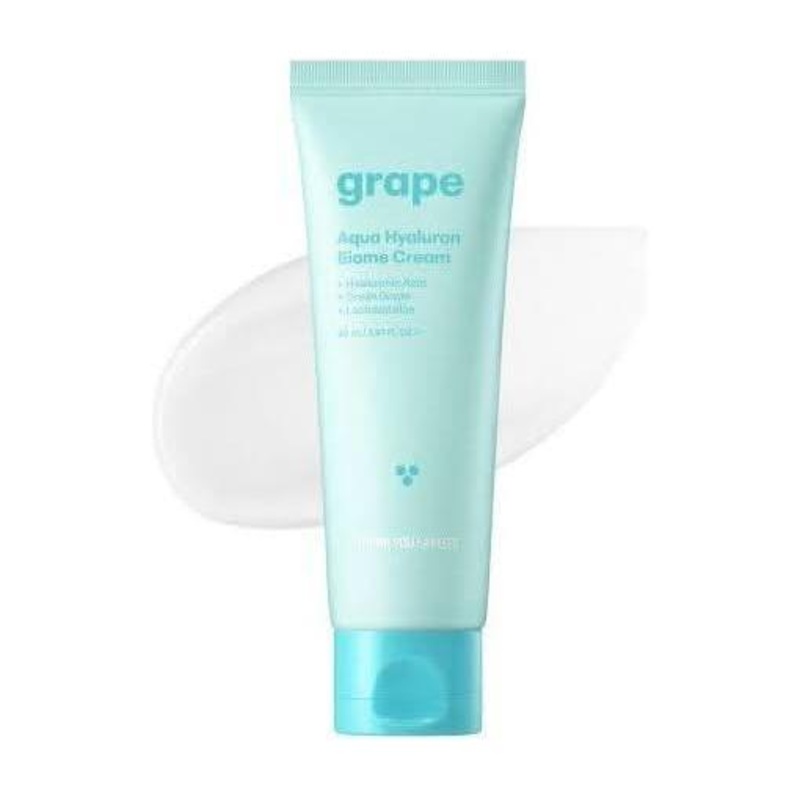 THANK YOU FARMER Grape Aqua Hyaluron Biome Cream  80ml | Probiotic + Hyaluronic Acid Moisturiser for Deep Hydration & Skin Barrier Support