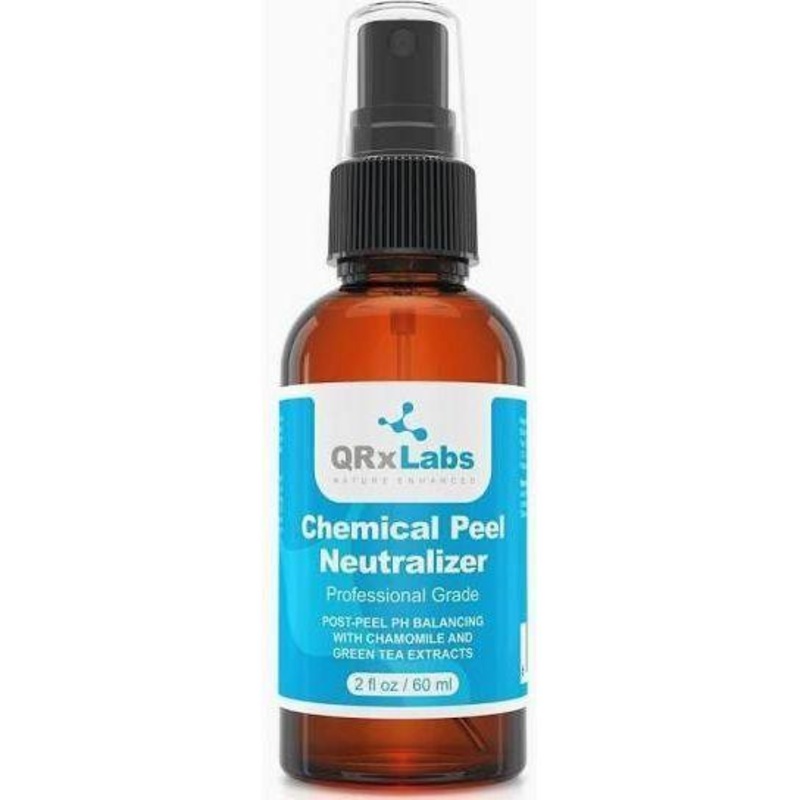 QRxLabs Chemical Peel Neutralizer  60ml | Professional pH Balancer with Chamomile & Green Tea for Post-Peel Recovery