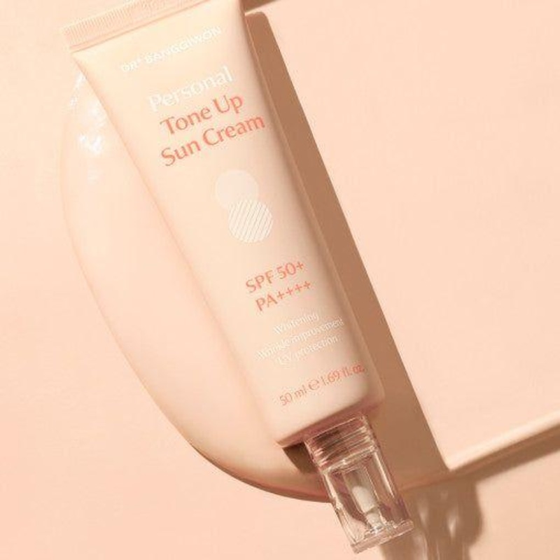 Dr.BANGGIWON Personal Tone Up Sun Cream #02 Beige  50ml | SPF50+ PA++++ Moisturizing Tone Corrector & Makeup Base
