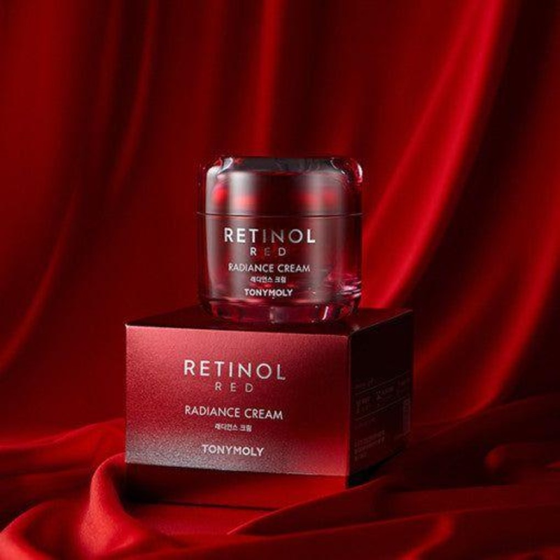 TONYMOLY Red Retinol Radiance Cream  50ml | Anti-Aging, Brightening & Firming Retinol Moisturiser