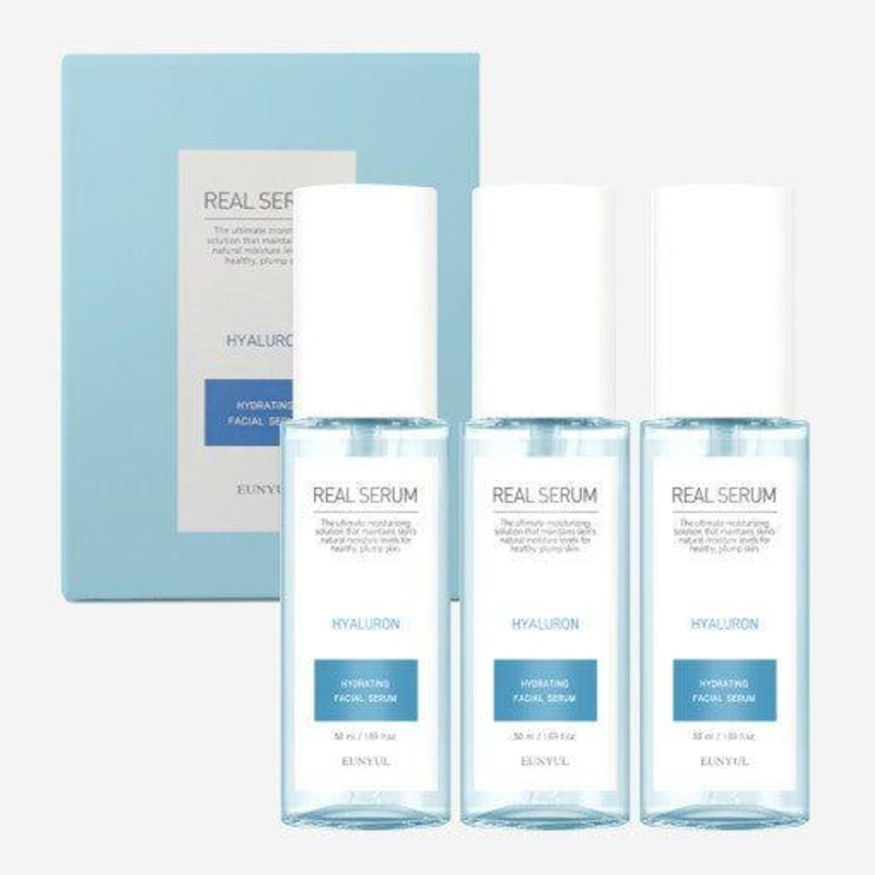 EUNYUL Real Hyaluronic Acid Serum  50ml (3 Pack) | Intensive Hydration & Youthful Skin with 6 Types of Hyaluronic Acid