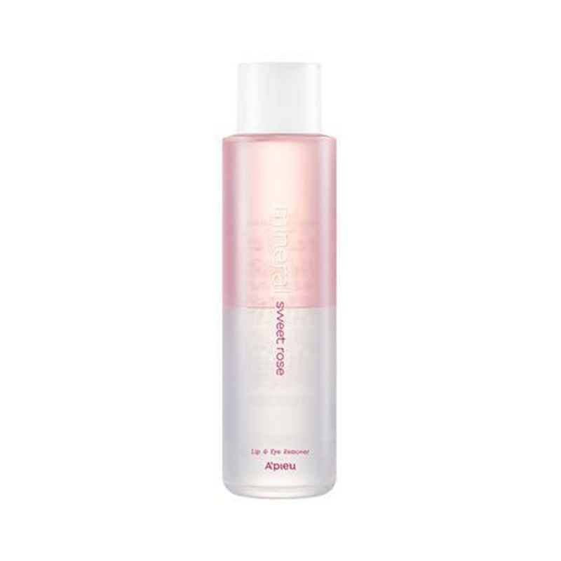 A’pieu Mineral Lip & Eye Remover Sweet Rose  250ml | Gentle, Hydrating Makeup Remover