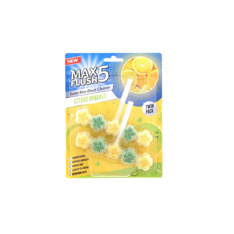 Max 5 Flush Toilet Rim Block Cleaner
