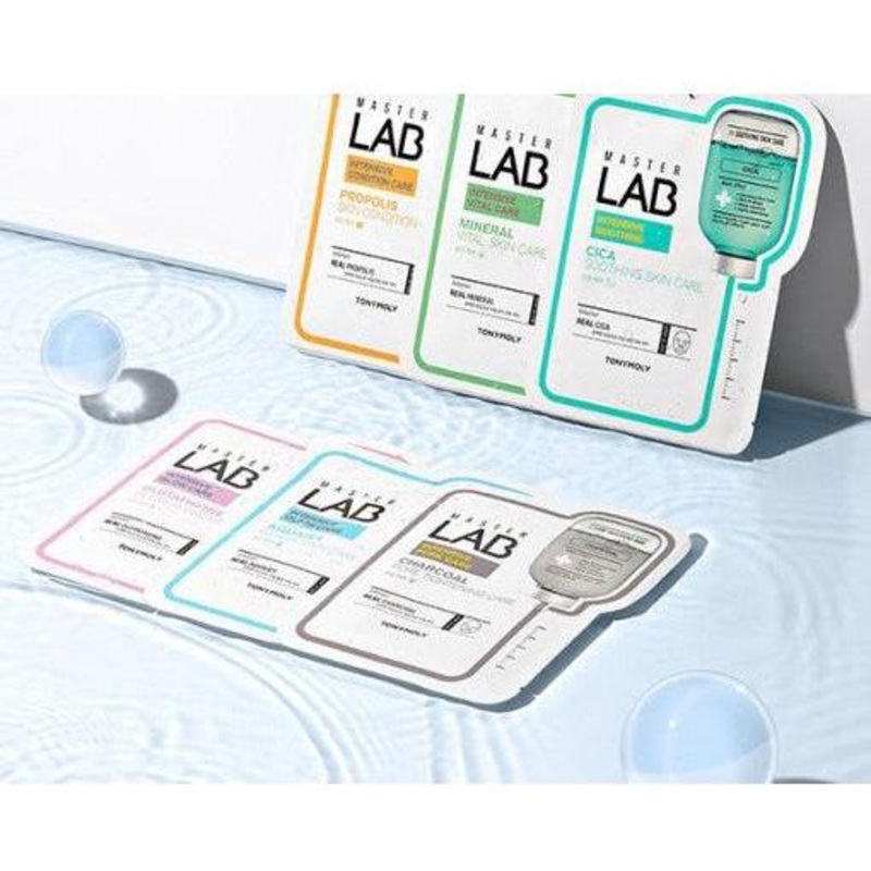 TONYMOLY Master Lab Sheet Mask Collection  19g x 10 Pack | Targeted Skincare Solutions for a Radiant Complexion Hyaluronic acid
