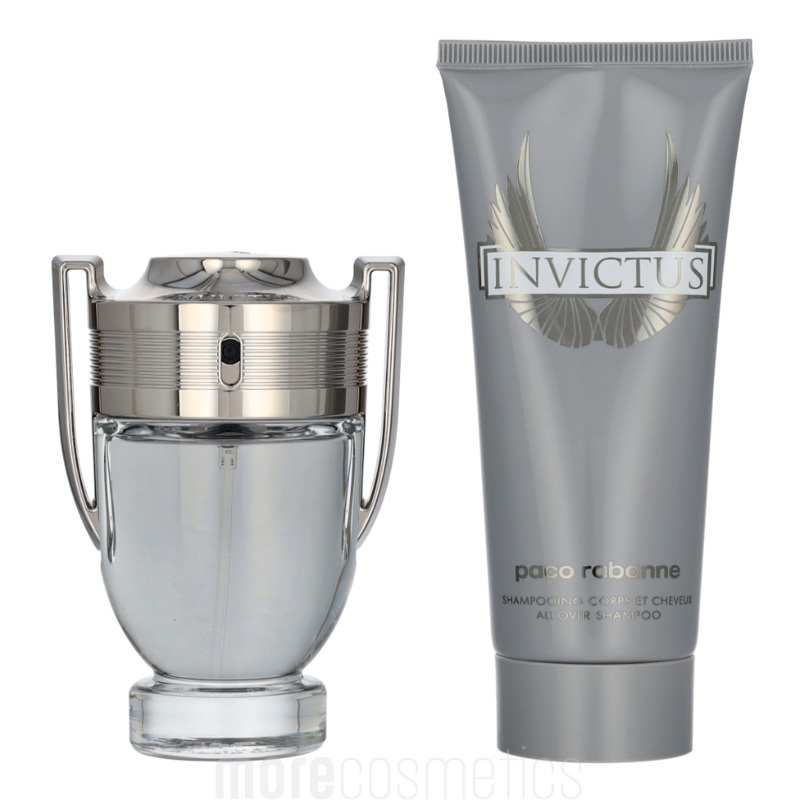 Paco Rabanne Invictus Giftset Edt Spray 50 ml/All Over Shampoo 100ml