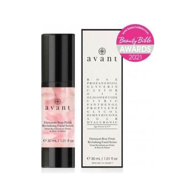 Avant Skincare Damascan Rose Petals Revitalising Facial Serum  30ml | Renew, Brighten & Rejuvenate