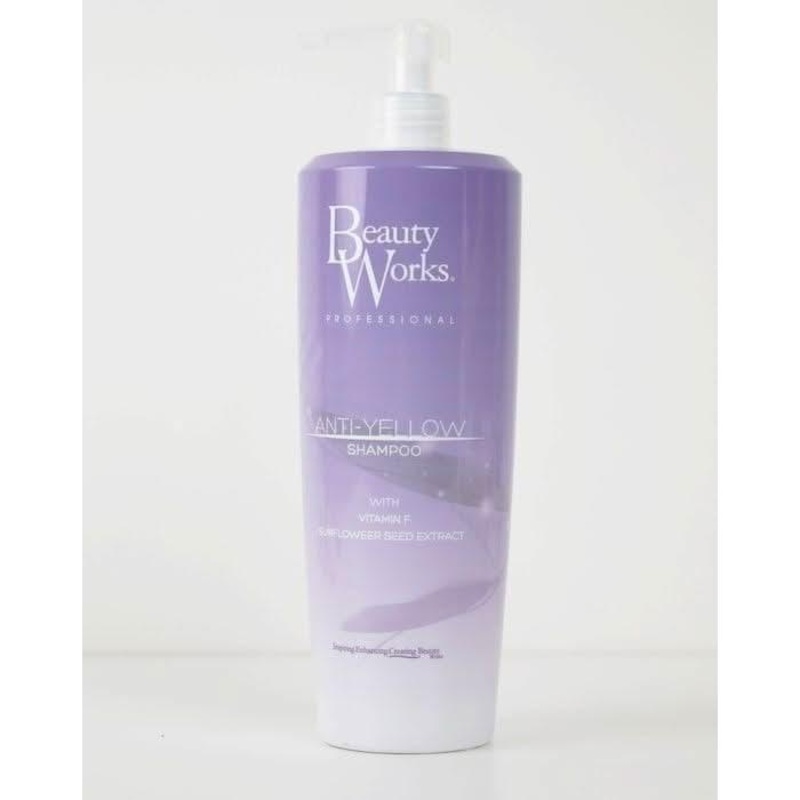 Beauty Works Anti-Yellow Shampoo  1 Litre | Neutralises Brassiness & Enhances Shine