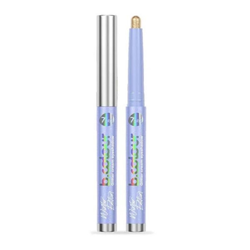 7Days B.Colour Champagne Shimmer Cream Eyeshadow Stick – Winter Edition, Vegan, Long Lasting, Easy to Apply