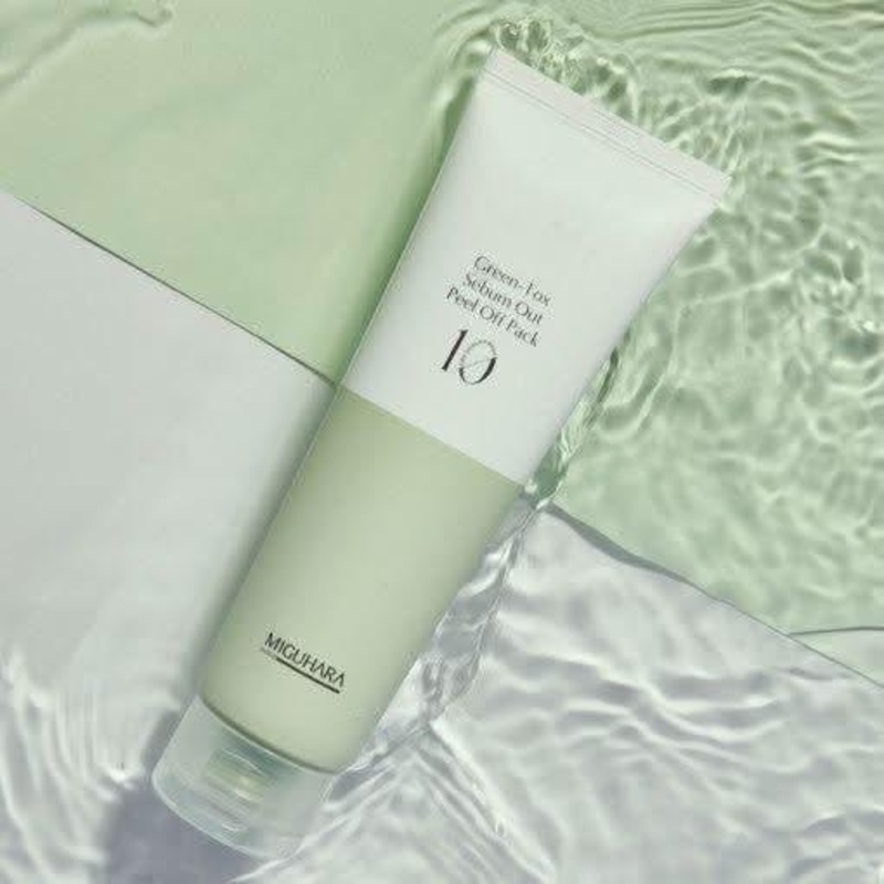 MIGUHARA Green-Tox Sebum Out Peel Off Pack  100g | Pore-Tightening & Oil-Control with Jeju Green Tea