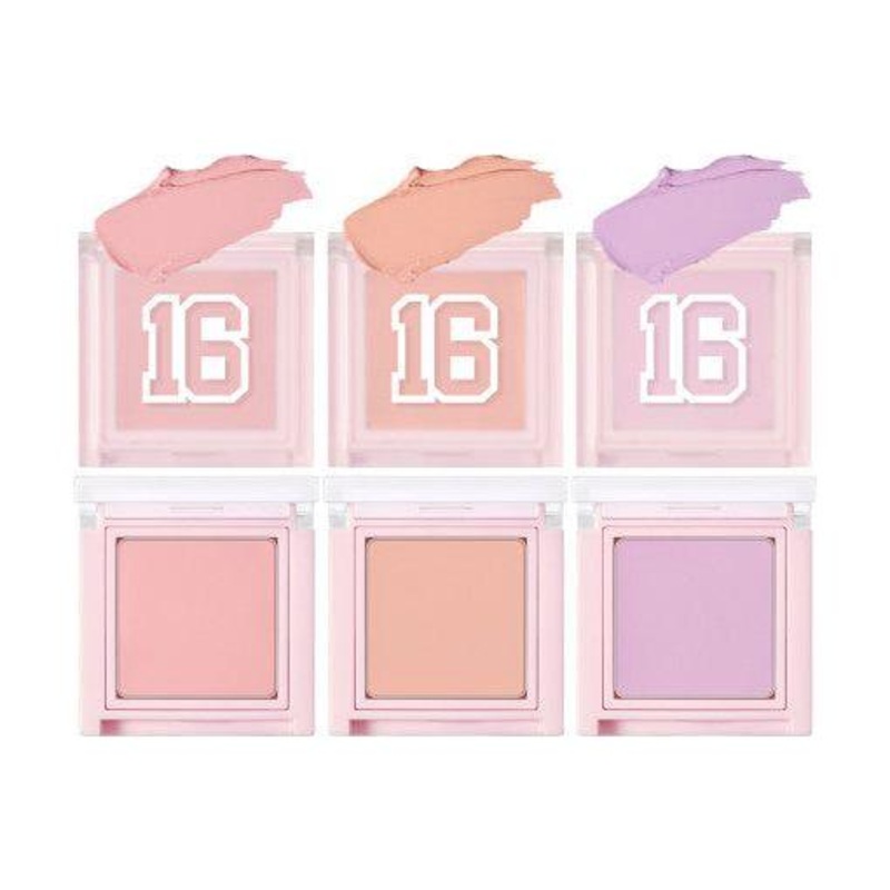 16BRAND Mini Mini Blusher  Natural, Long-Lasting Blush (3 Shades) PINK