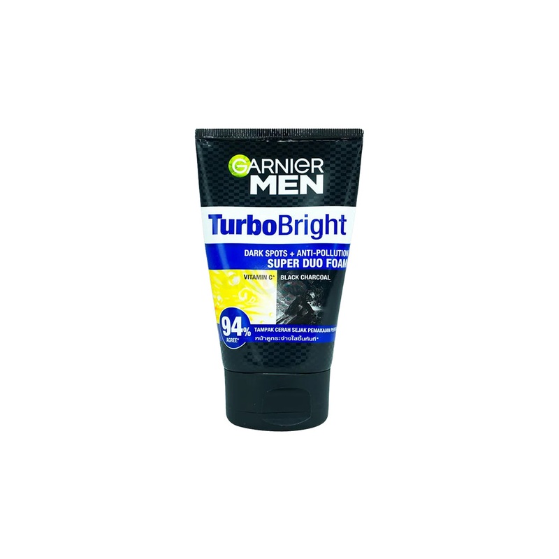 Garnier Men Turbo Bright Dark Spots + Anti Pollution Super Dua Foam 100ml