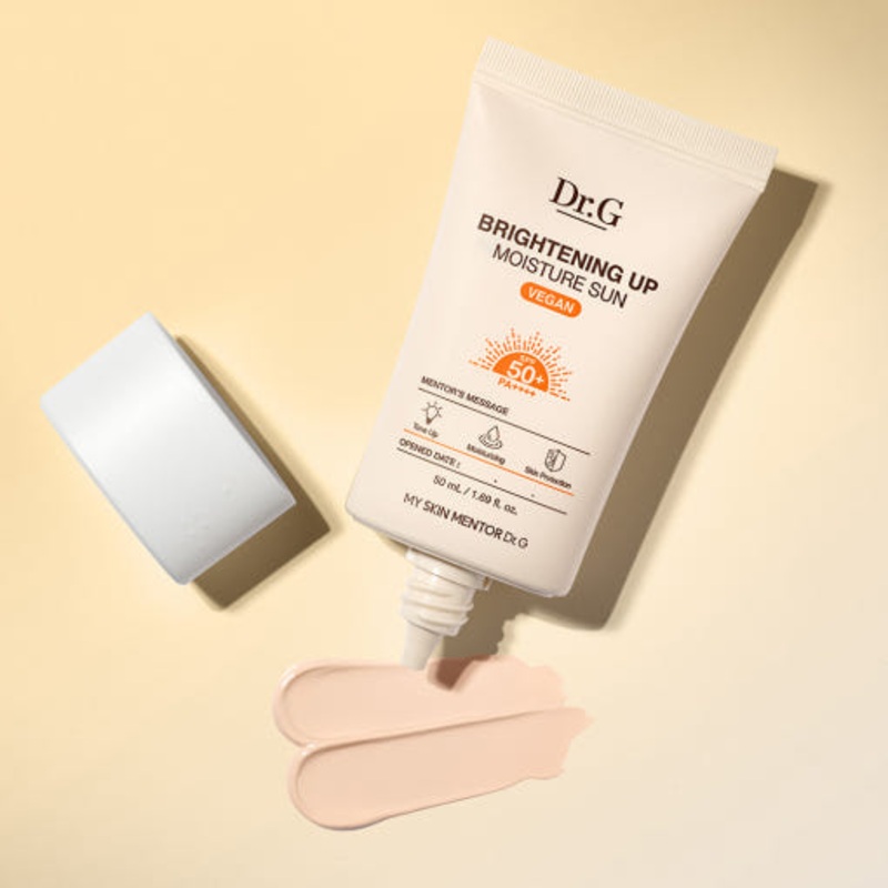 Dr.G Brightening Up Moisture Sun SPF50+ PA++++  50ml | Complexion-Correcting, Hydrating Sunscreen for Radiant Skin