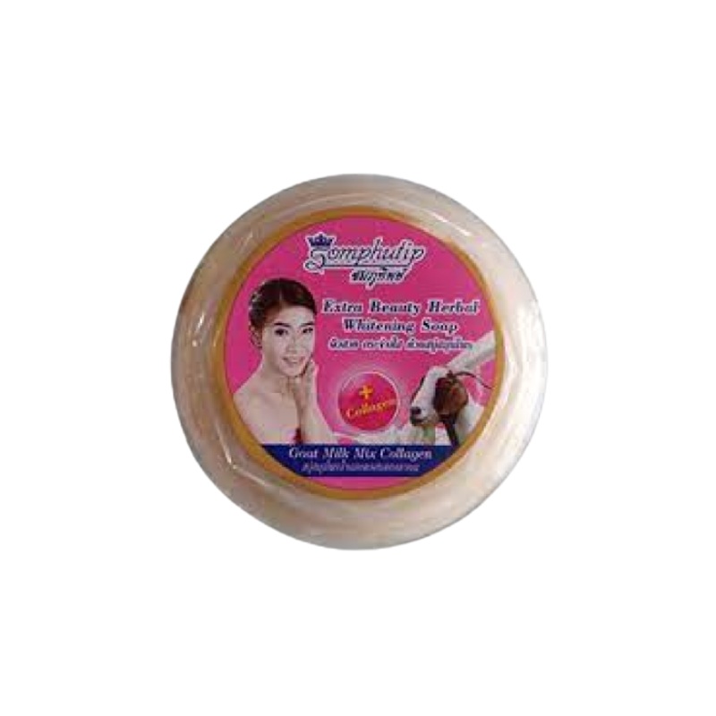 Somphutip Extra Soap Goat Milk Mix Collagen 250G