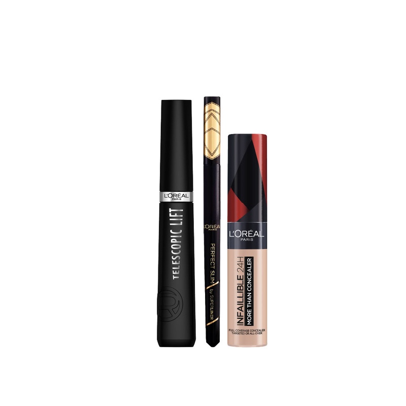 -25% L’Oreal Telescopic Mascara + Concealer + Slim Eye Liner 326 brown 03