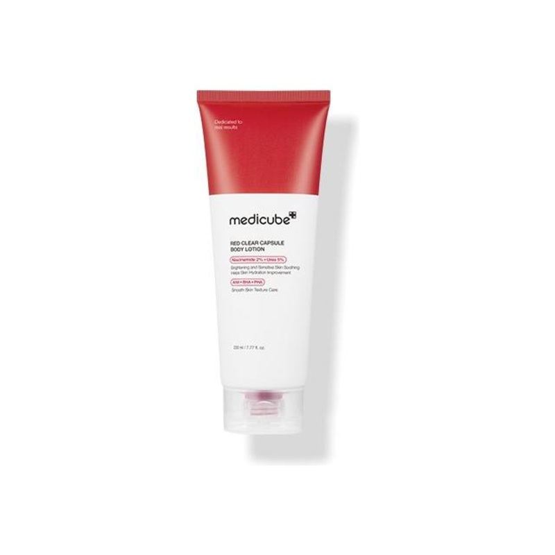 medicube Red Clear Capsule Body Lotion 230ml | Soothing & Blemish-Clearing Body Moisturizer