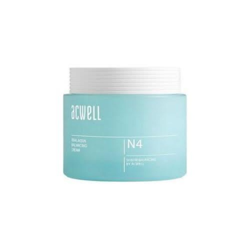 Acwell Real Aqua Balancing Cream 50ml  Lightweight Hydration & Skin Barrier Repair