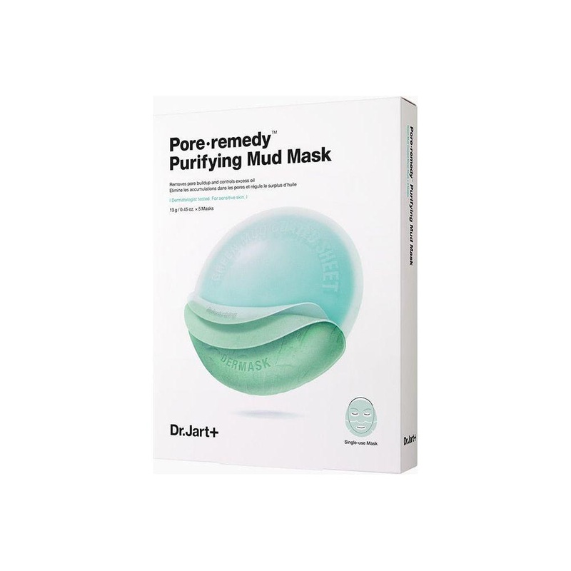 Dr.Jart+ PoreRemedy Purifying Mud Face Mask – 13g x 5ea | Oil-Control & Blackhead Removal