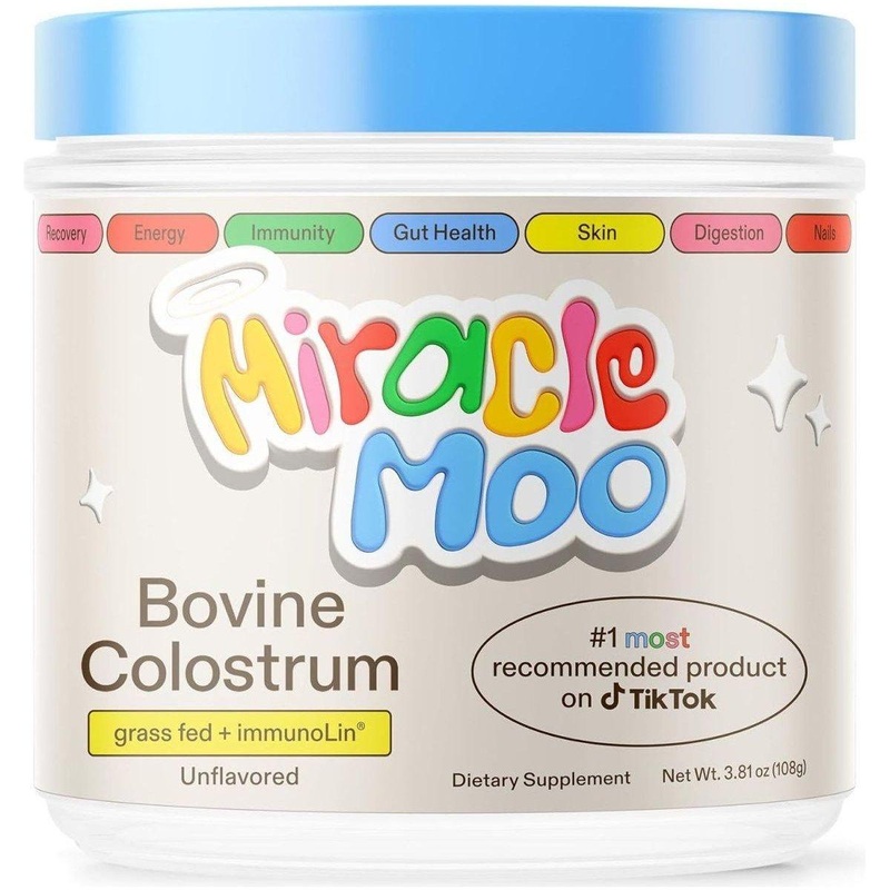 Miracle Moo Colostrum Supplement for Gut Health 30 Servings