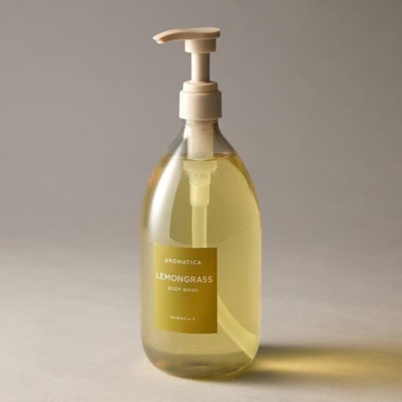 AROMATICA Lemongrass 7 Vita Body Wash  1000ml | Family-Friendly pH-Balancing Cleanser for Soft, Refreshed Skin