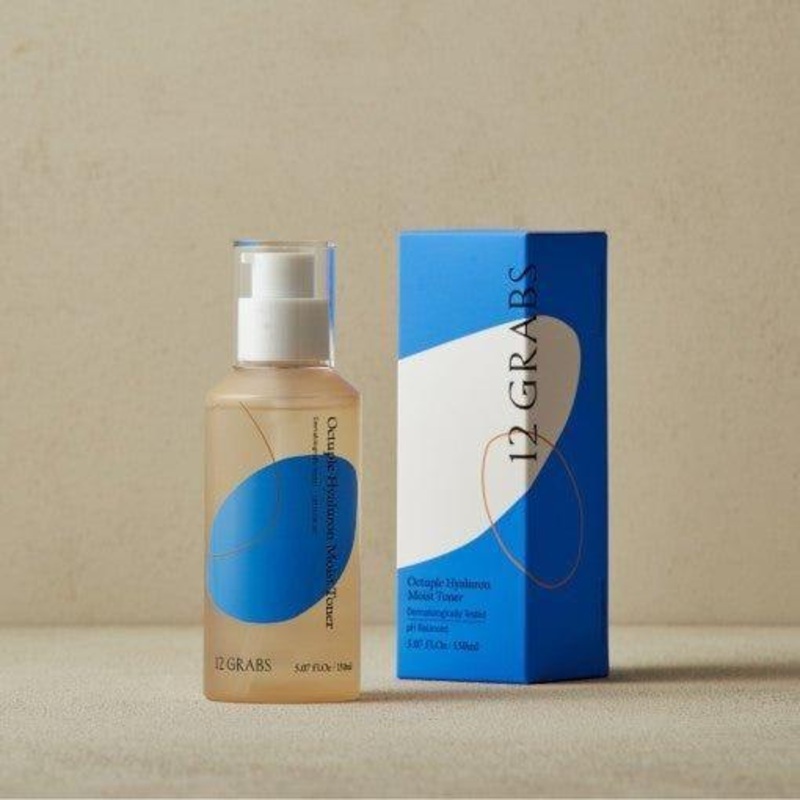 12GRABS Octuple Hyaluron Moist Toner  150ml | Intense Hydration & Skin Barrier Support
