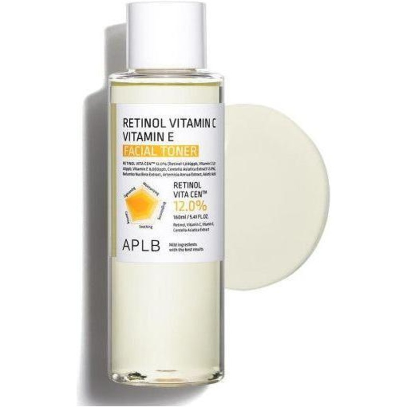 APLB Retinol Vitamin C Vitamin E Facial Toner – 160ml | Anti-Aging & Radiance Boost