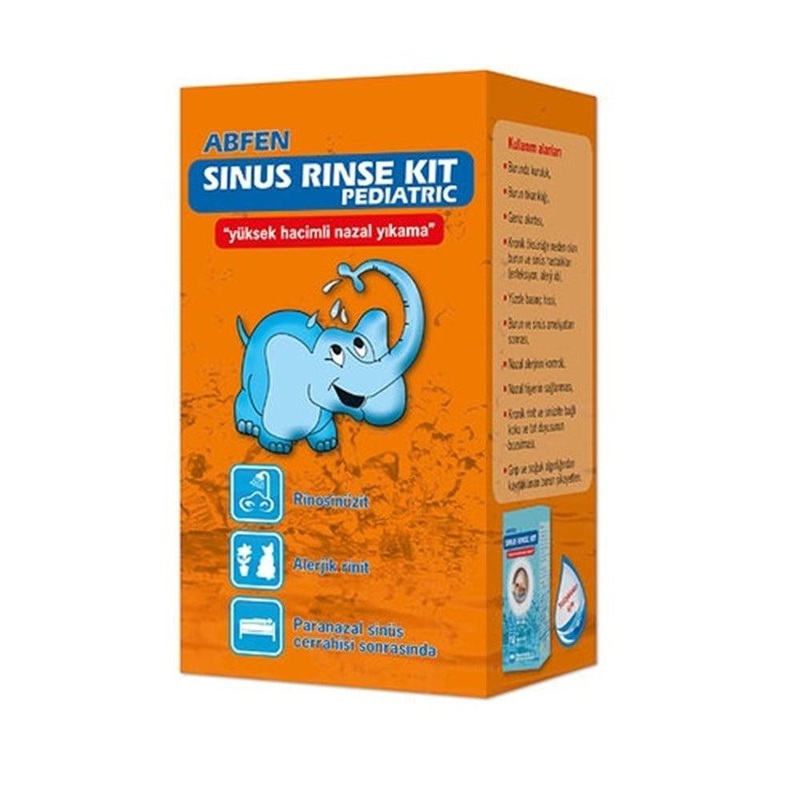 Abfen Pediatric Nasal Rinse Kit – Sinus Rinse Kit for Children with Saline Solution Packets