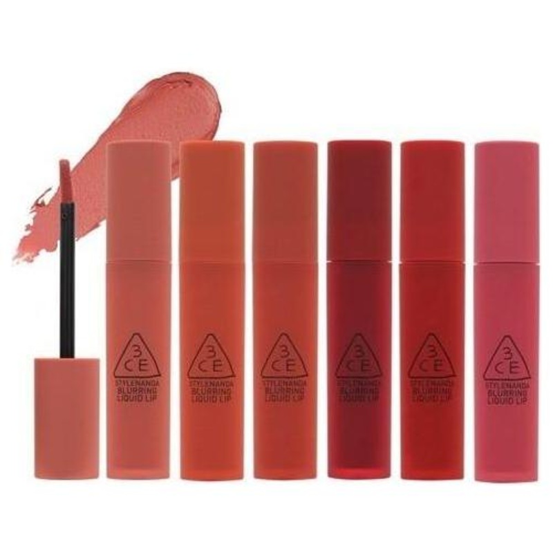 3CE Blurring Liquid Lip  4g | Airy Matte Finish for Soft-Focus Lips #Stick Around