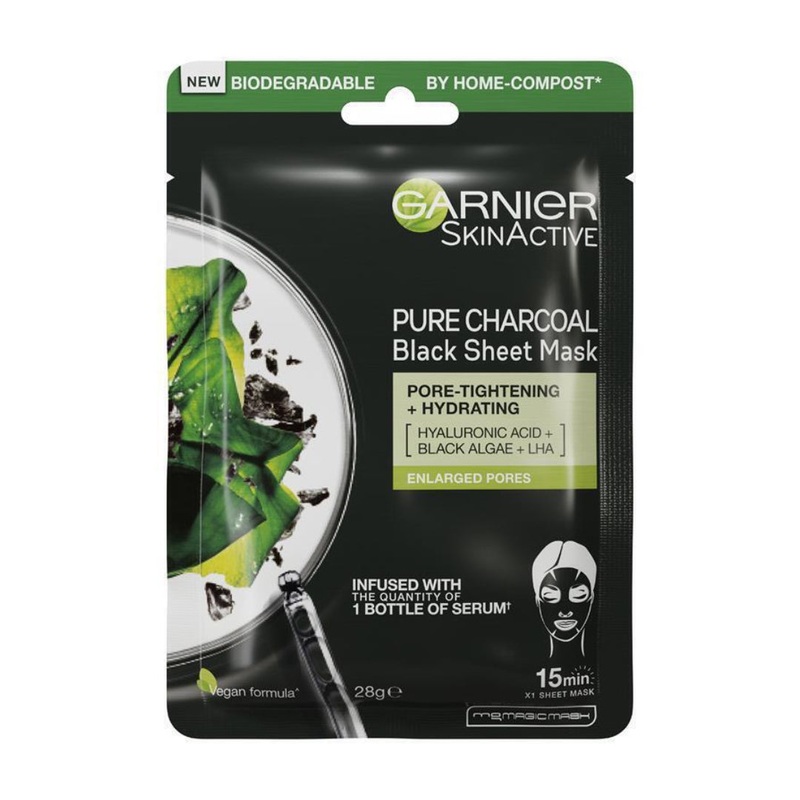 Garnier Skin Active Pure Charcoal Black Sheet Mask 28g