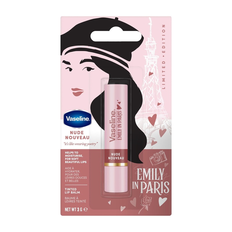 Vaseline x Emily in Paris nude nouveau tinted lip balm, 3 g