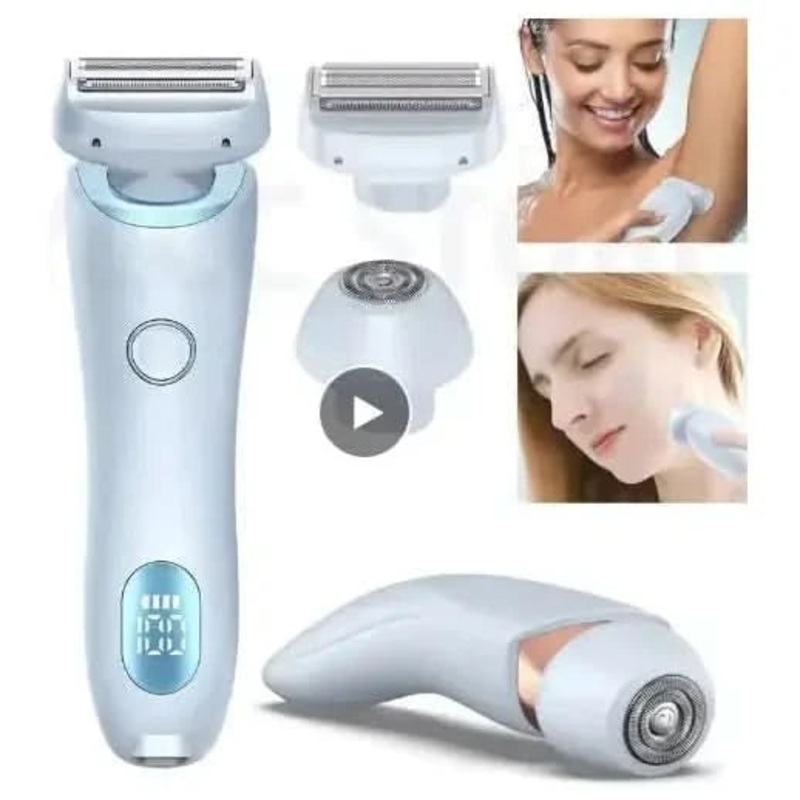 2-in-1 Hair Removal Epilator  USB Rechargeable Trimmer & Epilator for Smooth Skin Set 2