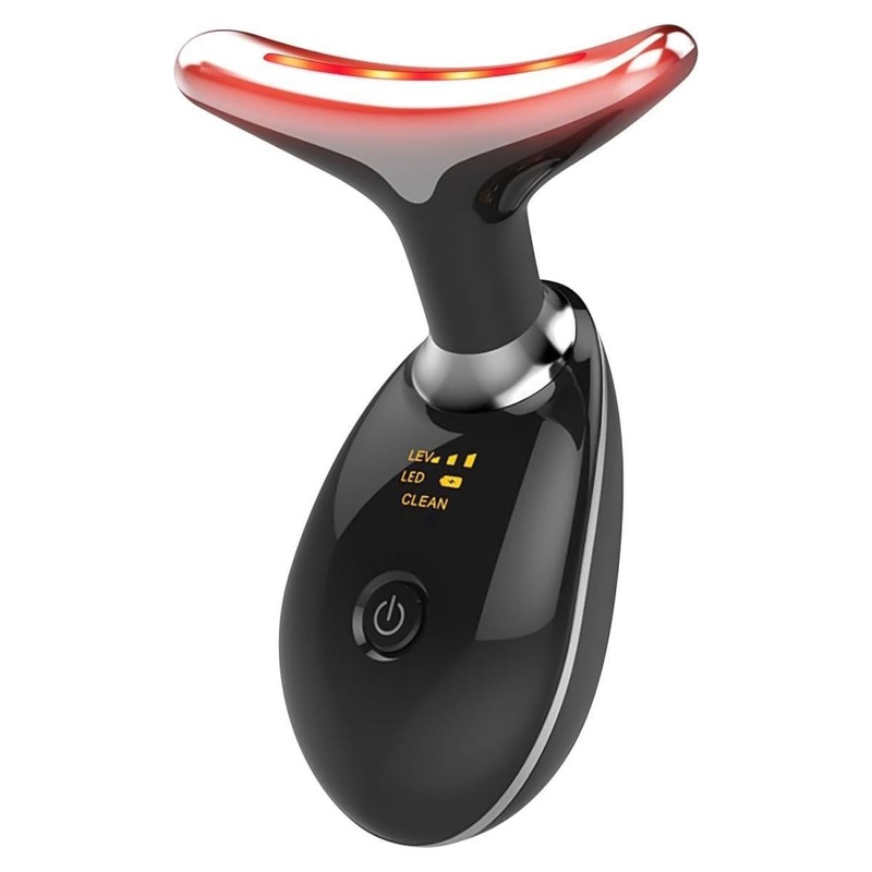 7-In-1 Deplux Face & Neck Massager – Skin Tightening Therapy (Black) Black1