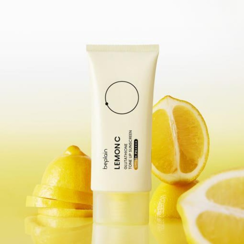 beplain Lemon C Glutathione Tone Up Sunscreen SPF50+ PA++++  50ml | Brightening, Hydrating UV Protection