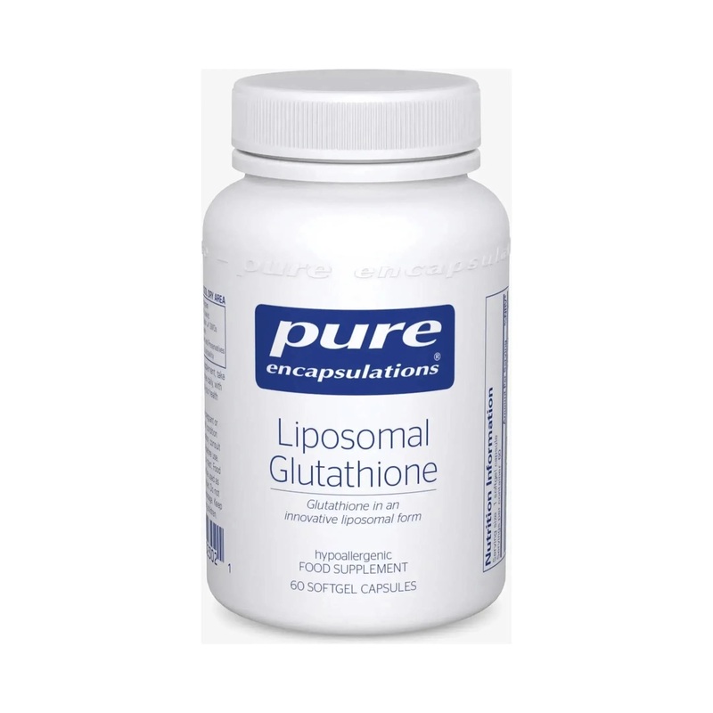 Pure Encapsulations Liposomal Glutathione  60 Capsules | Antioxidant & Liver Detox Support with Enhanced Absorption
