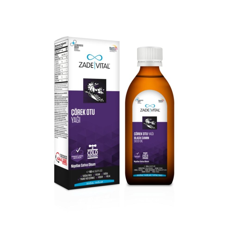 Zade Vital Black Seed Oil 150ml – Cold-Pressed, Natural Health Supplement