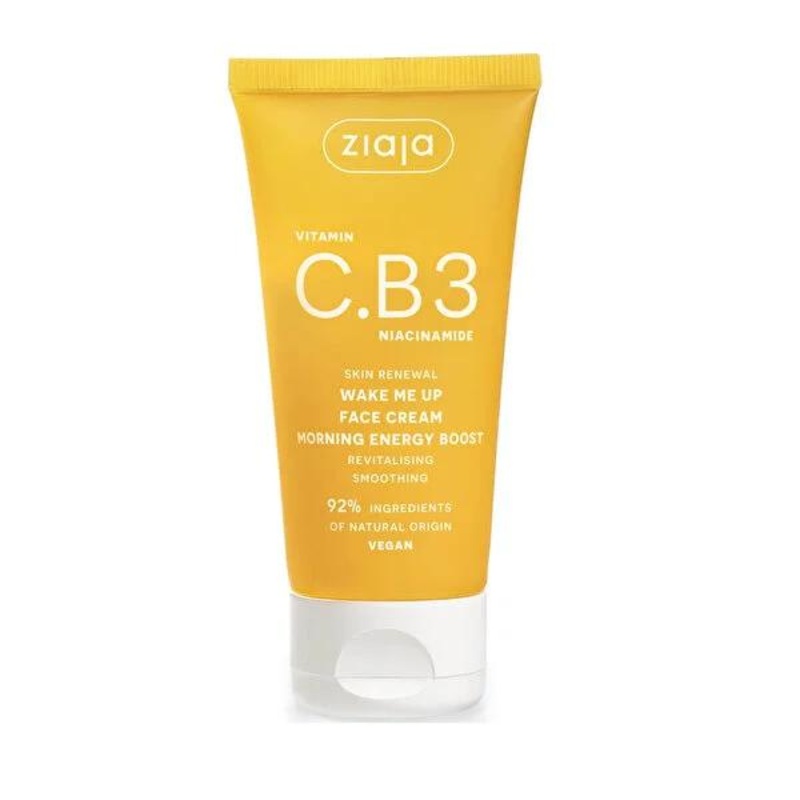 Ziaja Vitamin CB3 Niacinamide Moisturizing Face Cream – Vegan, Natural, Dermatologically Tested – 1.69 fl oz