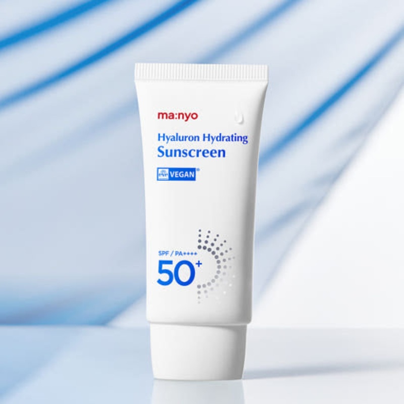 MANYO FACTORY Hyaluron Hydrating Sunscreen SPF50+ PA++++  50ml Vegan Moisturising Sunscreen | 10-Layer Hyaluronic Acid + Broad-Spectrum Protection