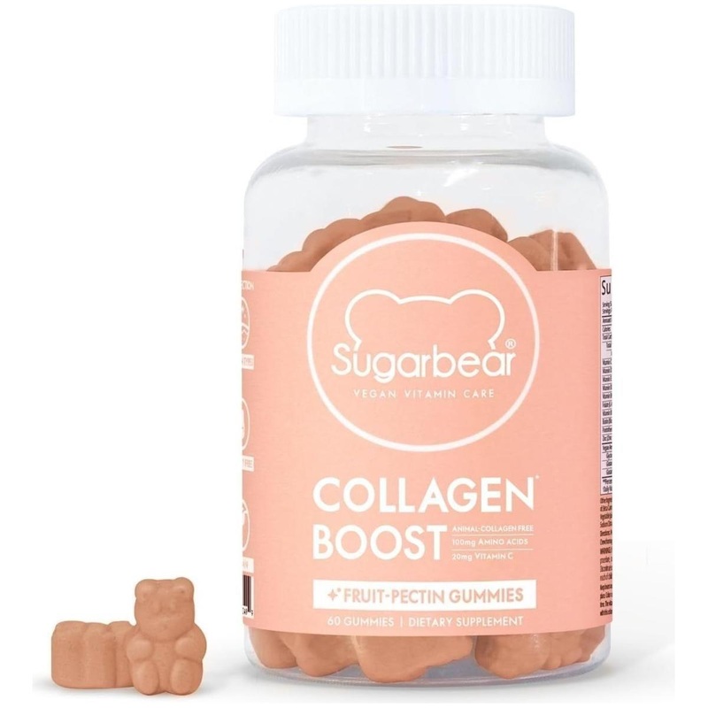 Sugarbear Pro Collagen Boost  60 Gummies | Vegan Skin Support with Biotin, Vitamin C, Zinc & Amino Acids