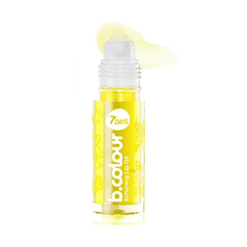 7Days B.Colour Vegan Lip Care Oil – Moisturizing, Softening & Protecting Lip Balm with Roll-On Applicator