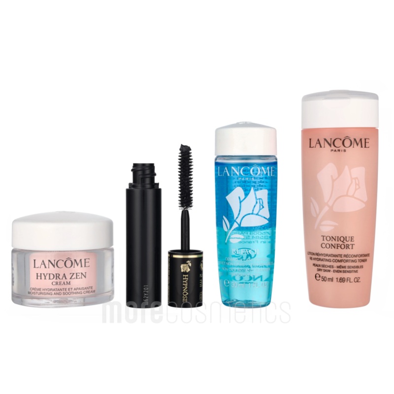 Lancome Hydra Zen Must-Haves Set Tonique 15ml/Make-Up Remover 30ml/Cream SPF15 15ml/Mascara Black 2ml