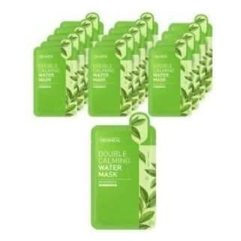 MEDIHEAL Double Calming Water Mask  20ml x 15pcs | Intensive Soothing & Hydration for Sensitive Skin