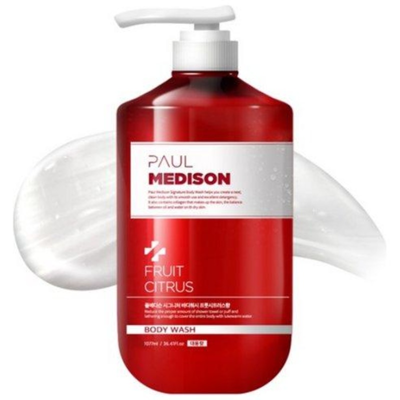 PAUL MEDISON Signature Body Wash  1077ml | Fruit Citrus | All-in-One Cleanse, Exfoliate & Hydrate